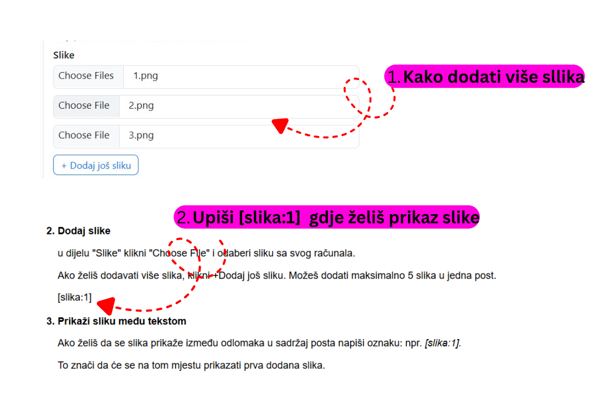 Kako dodati slike u post - slika 1